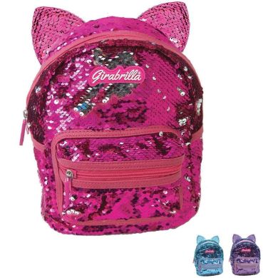 Рюкзак для дівчинки Girabrilla Кішка з вушками з паєтками колір в асортименті 02508