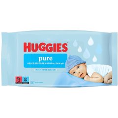 Салфетки влажные Huggies Pure 56 шт 61266399 5029053550039