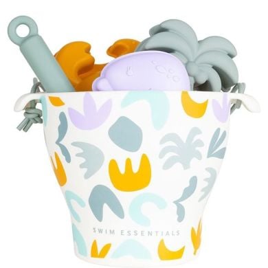 Силиконовый пляжный набор с ведром, лопатой и 3 формами Abstract Swim Essentials 2023SE1395