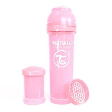 Антиколиковая бутылочка Twistshake 330 мл, светло-розовая 78261