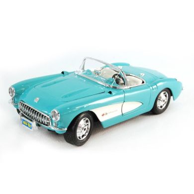 Автомодель в масштабе 1:24 – 1957 Chevrolet Corvette голубой (1:24) Maisto 31275 lt. blue