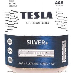 Батарейка Tesla Battery AAА Silver+ LR06/BLISTER FOIL 4 шт. 8594183392363