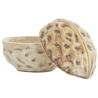 Декоративна скринька 13,5x10,5x10,5см WALNUT кераміка пісчана Light&Living 5742982