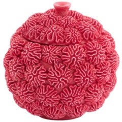 Декоративная ваза с крышкой &Oslash;17&times;16 см CORAL, красная Light&Living 5741217