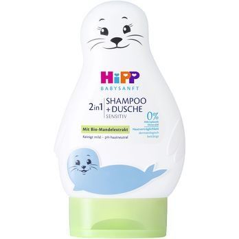 Детский шампунь и гель для купания HiPP Babysanft 200 мл 90124