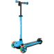 Электросамокат GLOBBER серии E MOTION 4 голубой, колеса с подсветкой, 50кг, 6+, 3 колеса 755-101