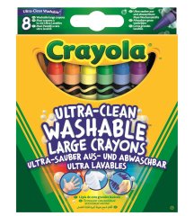 Набір великой воскової крейди (ultra-clean washable),8 шт Crayola 256317.012