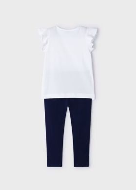 Комплект одягу для дівчинки легінси, футболка без рукава 6H, р.92 Синій Mayoral 3707