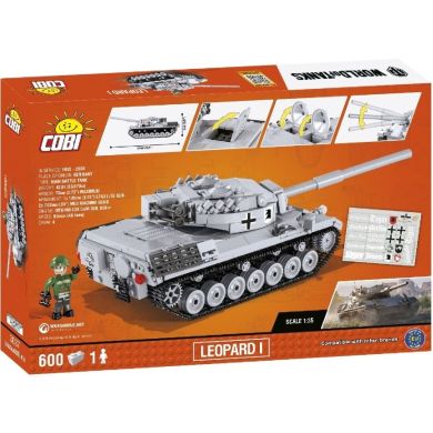 Конструктор COBI World Of Tanks Леопард 1, 600 деталей COBI-3037