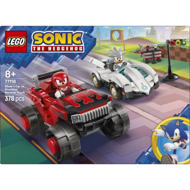 Конструктор LEGO Sonic Автомобиль Сильвера vs. монстр грузовика Наклза 77118