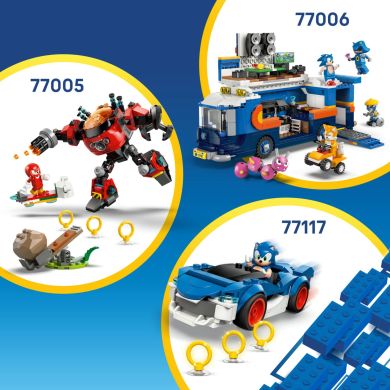 Конструктор LEGO Sonic Автомобиль Сильвера vs. монстр грузовика Наклза 77118