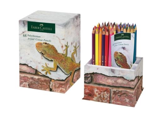 Лімітований набір кольорових олівців Faber-Castell Polychromos 68 кольорів в картонній коробці 27089