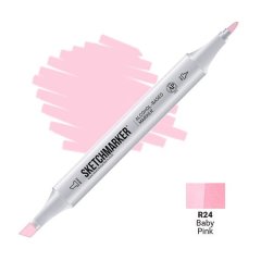 Маркер Sketchmarker 2 пера: тонкое и долото Baby Pink SM-R024