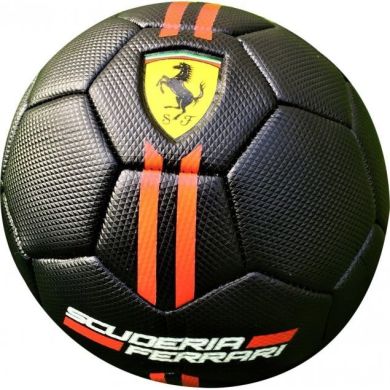 Мяч футбольный Ferrari черный р. 5 F611