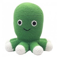 Мягкая игрушка natureZOO Осьминог зеленый 20 см 10066, Зелёный