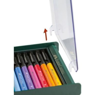 Набір капілярних ручок-пензликів Faber Castell PITT ARTIST PEN BRUSH SKIN 12 кольорів 25602