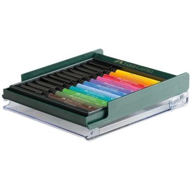 Набір капілярних ручок-пензликів Faber Castell PITT ARTIST PEN BRUSH SKIN 12 кольорів 25602