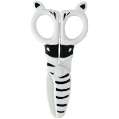 Ножиці дитячі пластикові, безпечні, 12см Zebra KITE K22-008-02