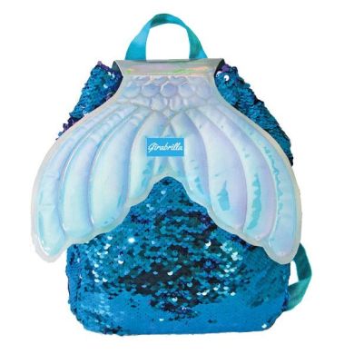Рюкзак для дівчинки Girabrilla (Гірабрілла) Русалка з хвостом з паєтками колір в асортименті 02540