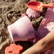 Силиконовый пляжный набор с ведром, лопатой и 3 формами Shell Tastic Swim Essentials 2025SE770
