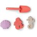 Силиконовый пляжный набор с ведром, лопатой и 3 формами Shell Tastic Swim Essentials 2025SE770
