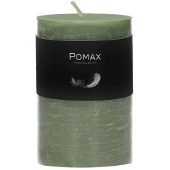 Свеча POMAX, воск, ⌀7xH10 см, авокадо, арт.Q218-AVO