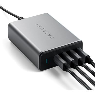 Зарядний пристрій Satechi 165W USB-C 4-Port PD GaN Space Gray ST-UC165GM-EU