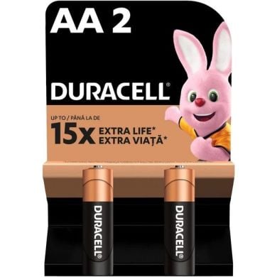 Батарейки алкалиновые DURACELL Basic AA 1.5V LR6 2 шт 5000394076921