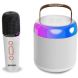 Беспроводная колонка с микрофоном и подсветкой RGB BONTEMPI 490210