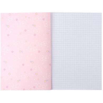 Блокнот м'яка обкладинка А5, 40 аркушів, клітинка, Hello Kitty-1 HK24-091-1