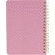 Блокнот на спіралі, тверда обкладинка А6, 80 л., Scale, рожевий Axent 8448-10-A