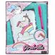Блокнот-дневник Girabrilla (Гирабрилла) Единорог меховой с невидимой ручкой 02519