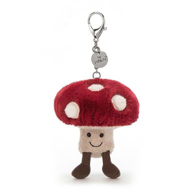Брелок-мягкая игрушка Jellycat (Джелликэт) Amuseables Mushroom Bag Charm A4MBC