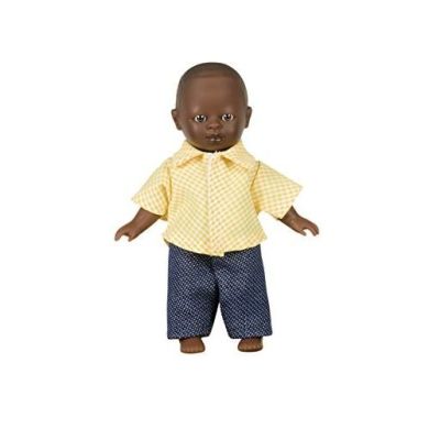 Лялька Діти Світу: хлопчик у картатій сорочці та джинсах азіат 18 см The Doll Factory Kids of a world 01.62007