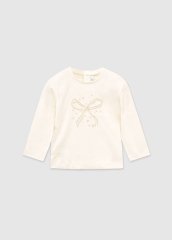 Детская базовая кофта с сердечками Mayoral 98 Молочный 116