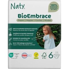 Детские подгузники BioEmbrace ECO BY NATY, размер 6 (16+ кг), 17шт в упаковке 7330933000246, XL