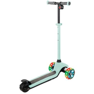 Электросамокат GLOBBER серии E MOTION 4 пастельно мятный, колеса с подсветкой, 50кг, 6+, 3 колеса 755-206