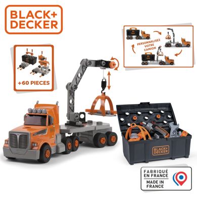 Ігровий набір Блек + Деккер. Вантажівка з шурупокрутом та аксес. SMOBY TOYS 7600360941