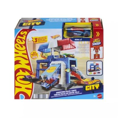 Игровой набор Полицейская башня в городе Hot Wheels JHL74