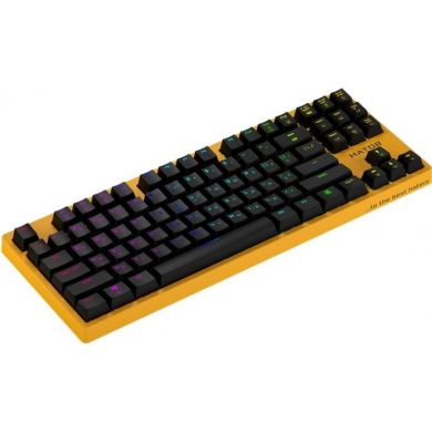 Клавіатура Hator Rockfall Evo, yellow (USB, TKL Kailh Optical, ENG/RU/UKR) HTK-632
