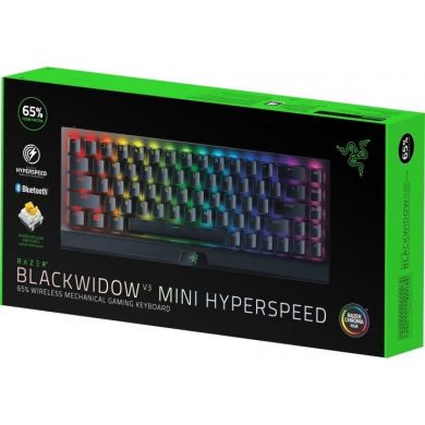 Клавиатура Razer BlackWidow V3 Mini Hyperspeed, black (USB/Bluetooth, Yellow Switch, ENG/RU) RZ03-03890700-R3R1