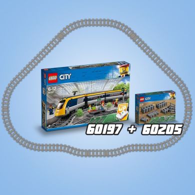 Конструктор LEGO City Рельсы, 20 деталей 60205
