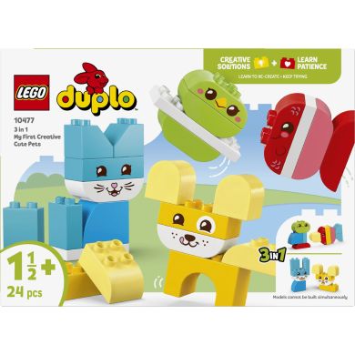 Конструктор LEGO DUPLO My First Чарівні творчі домашні улюбленці 3 в 1 10477