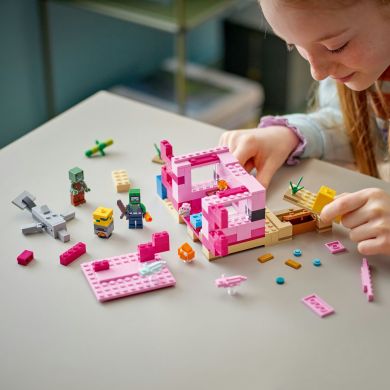 Конструктор LEGO Minecraft Дом-Аксолотль 242 деталей 21247