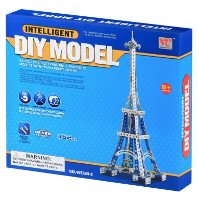 Конструктор металевий Same Toy Inteligent DIY Model Ейфелева вежа, 352 елемента WC58CUt
