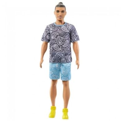Кукла Кен Модник в футболке с узором пейсли Barbie HPF80