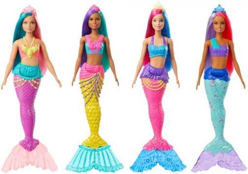 Кукла русалочка Barbie c разноцветными волосами серии Дримтопия в ассортименте GJK07