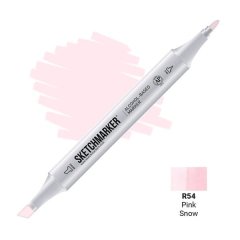 Маркер Sketchmarker 2 пера: тонкое и долото Pink Snow SM-R054
