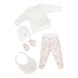 Набір для новонародженого Bebetto 0-3м/62см блідо-рожевий 5 предметів Z 651
