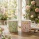 Набір із 2 чашок, 300 мл із тонкого фарфору MEADOW FLOWERS POZZI MILANO M006R0178MFLO